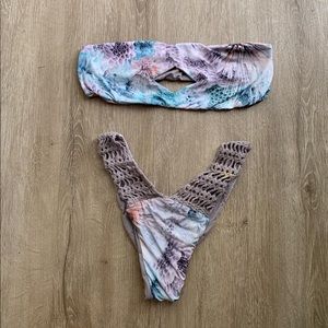 San Lorenzo ( strapless top & crochet bottoms )